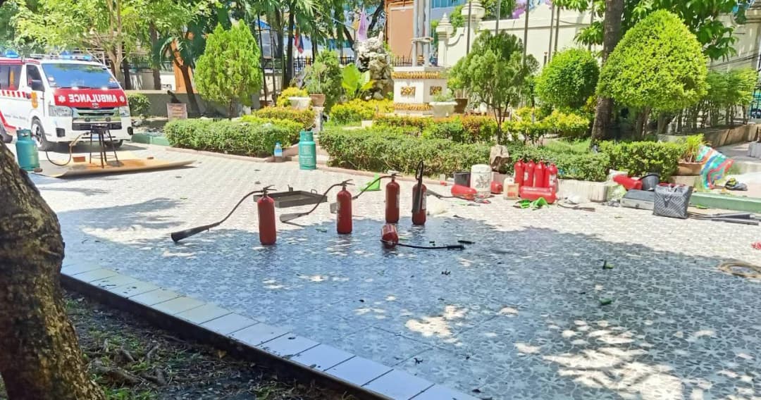 สรุป เหตุระเบิดขณะซ้อมดับเพลิง ที่ ร.ร.ราชวินิตมัธยม นักเรียน ม.6 เสียชีวิต