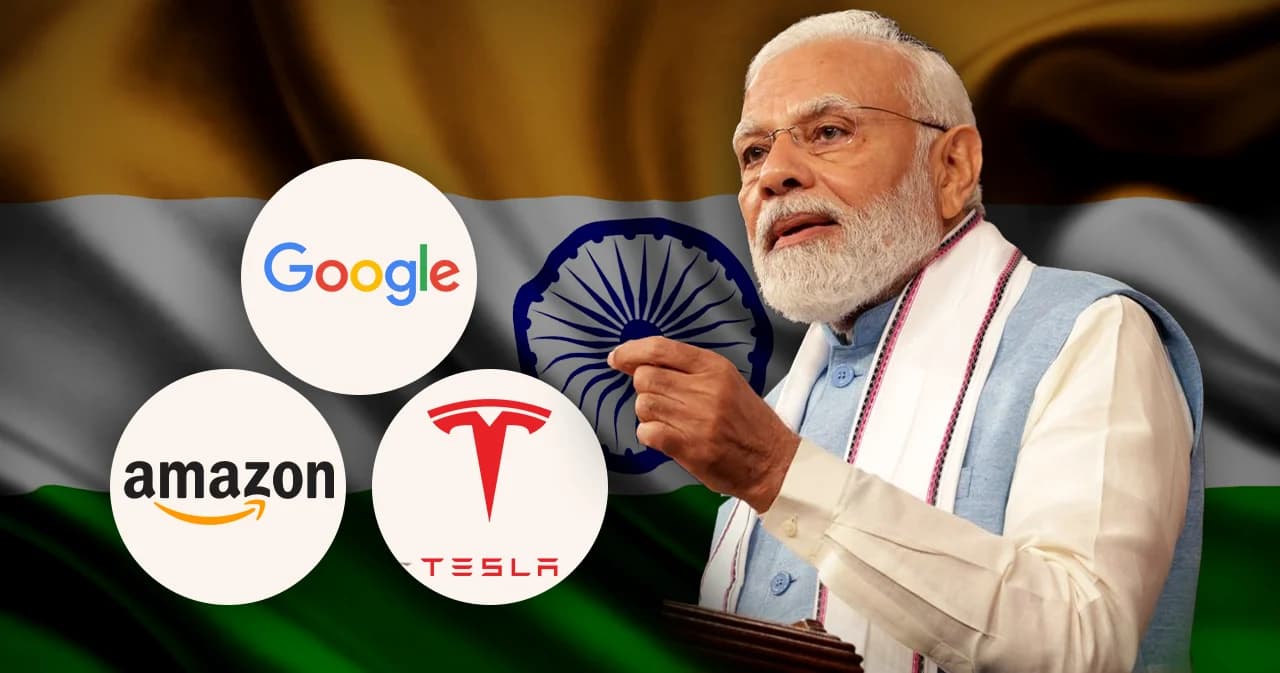 อินเดียเนื้อหอมต่อเนื่อง ดูดการลงทุนก้อนใหญ่จากบิ๊กเทค Google, Apple, Amazon, Tesla