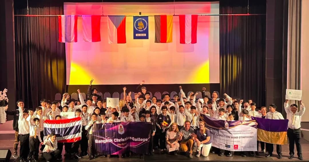 วงดุริยางค์ โรงเรียนกรุงเทพคริสเตียนวิทยาลัย คว้า 4 รางวัล ประกวดวงดุริยางค์นั่งบรรเลงระดับนานาชาติ