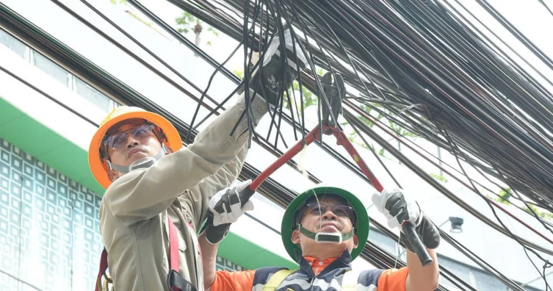 เคลียร์ ถนนเจริญกรุง กทม. เดินหน้าจัดการสายสื่อสาร ทำบ้านเมืองให้เป็นระเบียบขึ้น