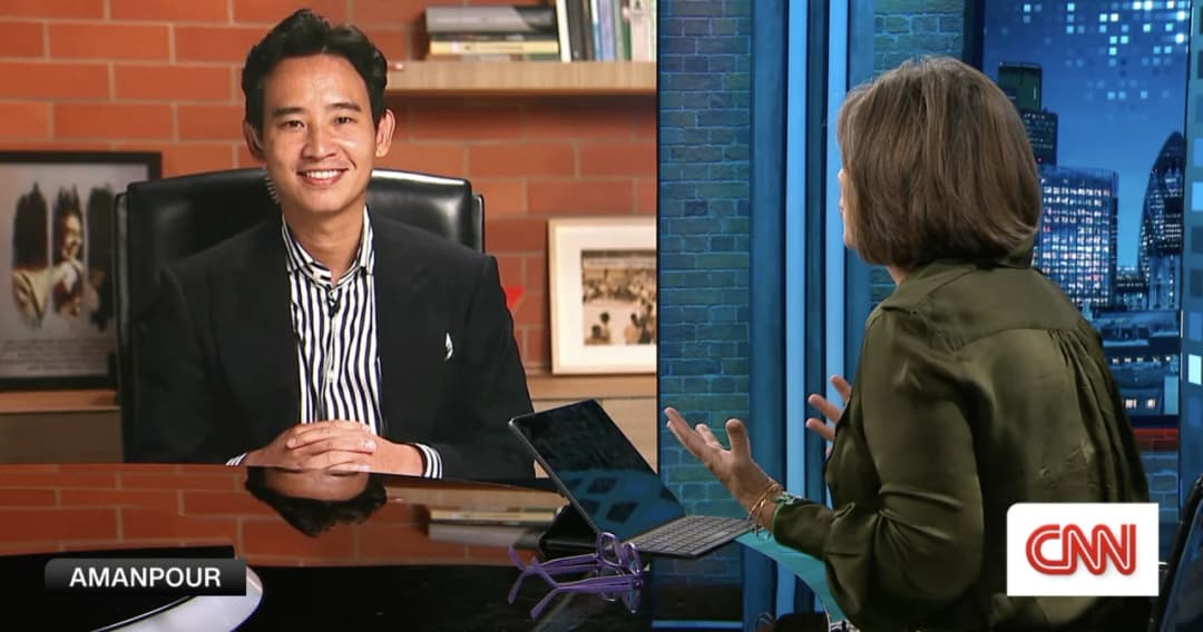 ‘พิธา’ สัมภาษณ์ CNN ไม่เสียใจ ‘ก้าวไกล’ เดินหน้าแก้ไข ม.112 มองโอกาสเป็นนายกฯ ยังเป็นไปได้