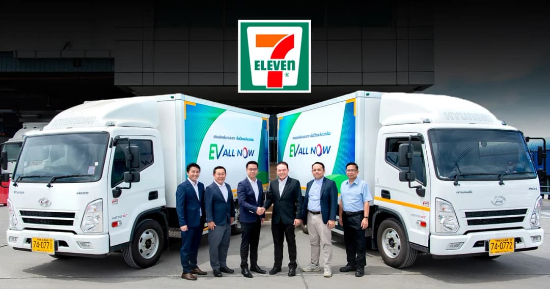 ภายในปีหน้า รถกระจายสินค้าเข้า 7-Eleven 100 คันจะเป็น ‘รถบรรทุกไฟฟ้า’