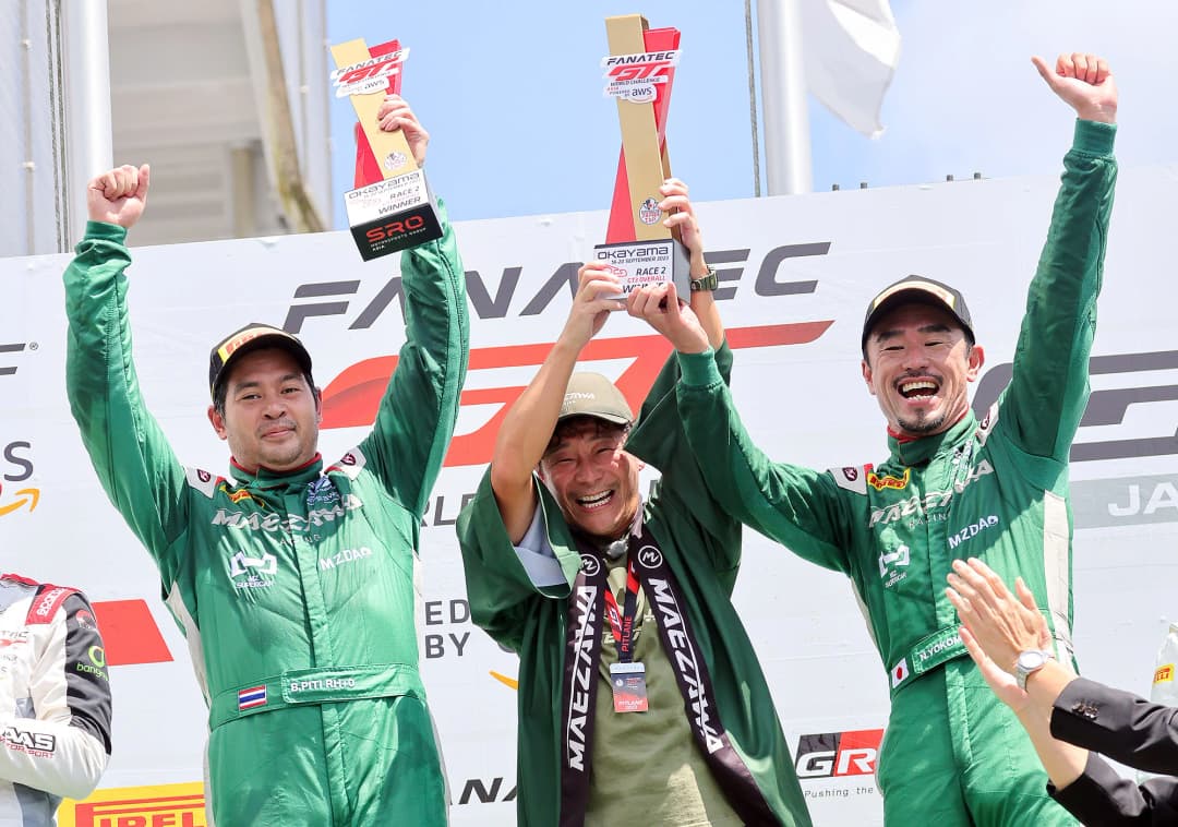 ‘ต๊อด-ปิติ’ พามาเอซาวา เรซซิ่ง คว้าแชมป์แรกที่โอกายามา รายการจีที เวิลด์ ชาลเลนจ์ เอเชีย 2023