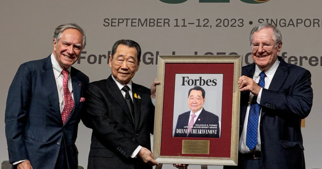 Forbes มอบรางวัลเกียรติยศแก่ ‘ธนินท์ เจียรวนนท์’ เครือซีพี