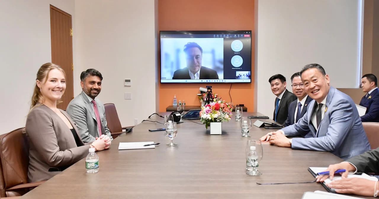 ‘เศรษฐา’ หารือ ‘อีลอน มัสก์’ เชื่อมั่นเพิ่มโอกาสการลงทุนในไทย