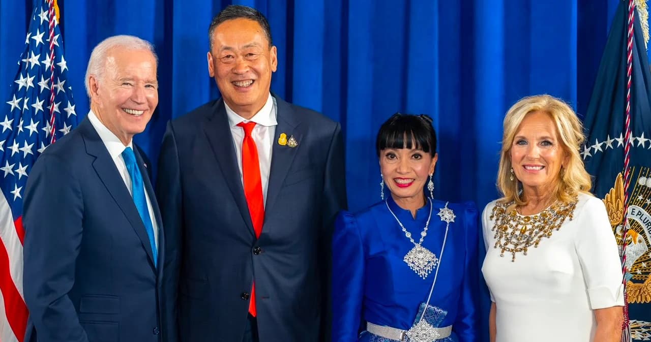 ทูตสหรัฐฯ เผยภาพ ‘โจ ไบเดน-เศรษฐา’ และสตรีหมายเลข 1 ทั้งสอง