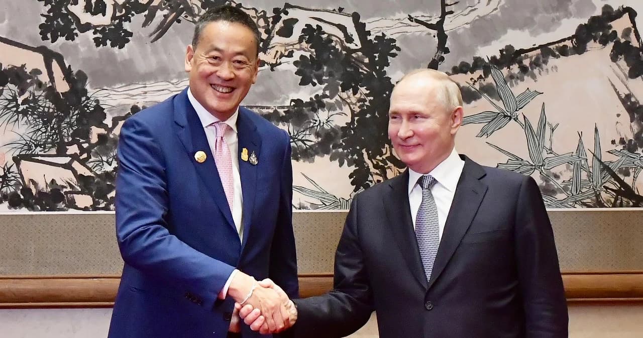 'เศรษฐา' ปลื้มหลังชวน 'ปูติน' มาไทย ตอบภาษาไทย "ขอบคุณครับ"