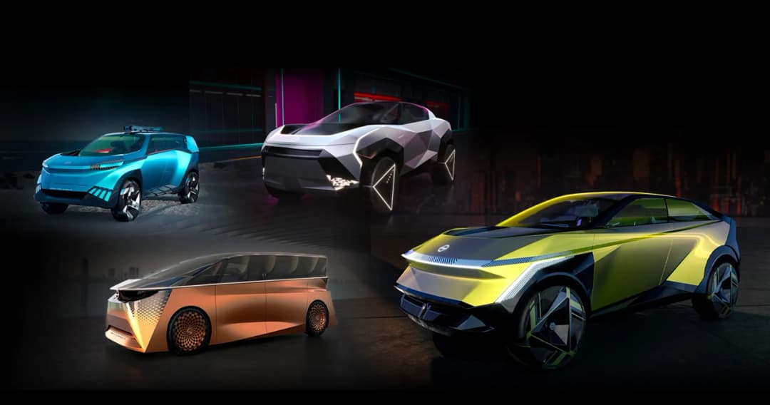 Nissan เผยโฉมรถยนต์ไฟฟ้าต้นแบบ 4 รุ่นสุดเท่ ในงาน Japan Mobility Show 2023