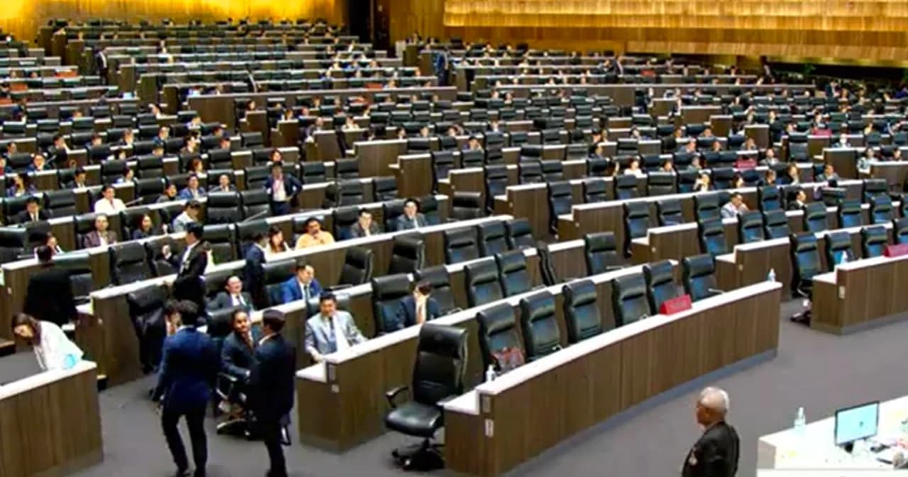 สภาฯ ล่ม ประเดิมเปิดสมัยประชุม ระหว่างลงมติ ร่างข้อบังคับ ‘สภาก้าวหน้า’
