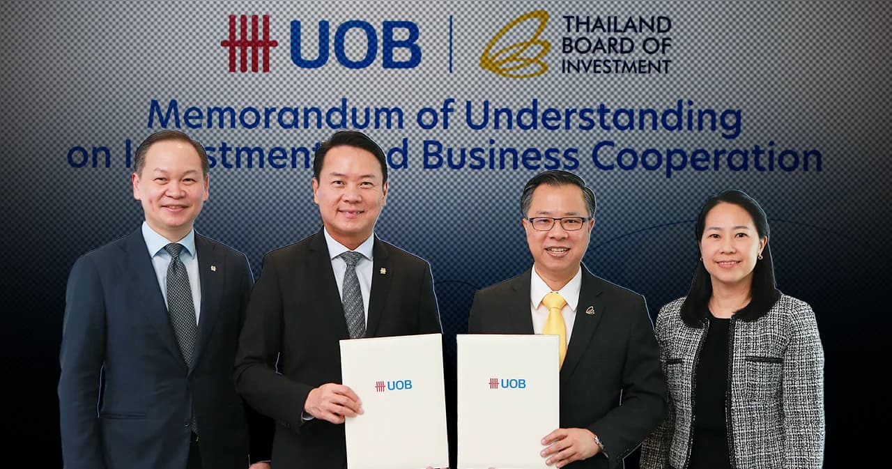 BOI x UOB ดึงเม็ดเงินต่างชาติเข้าไทย ส่งเสริมการลงทุนทั่วอาเซียน