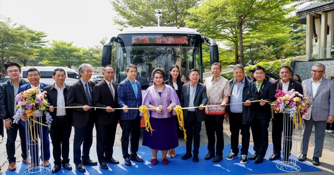 เปิด ‘รถบัสไฟฟ้าไร้คนขับ5G’ คันแรกของไทย ยกระดับยานยนต์ไฟฟ้าไร้คนขับในประเทศ