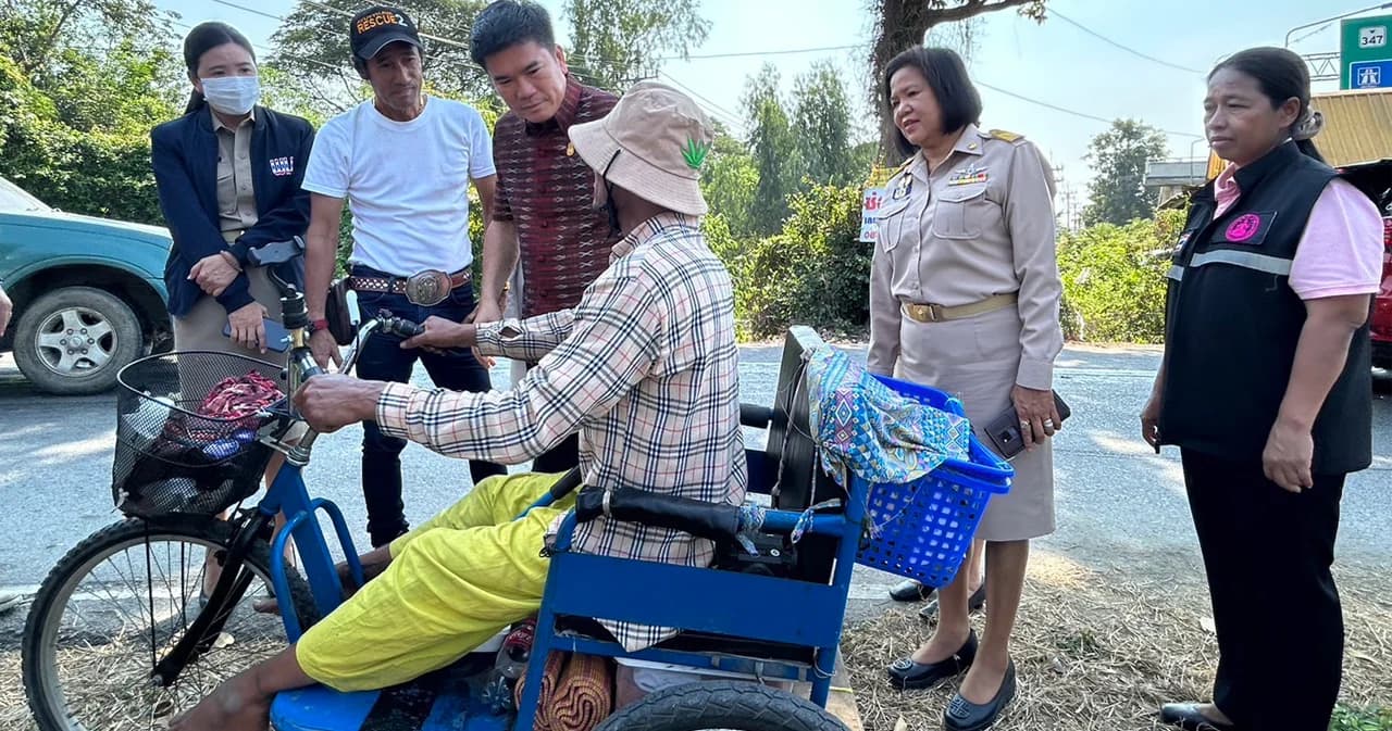 กรมบัญชีกลาง แจง ชายพิการโยกสามล้อจากสุโขทัย