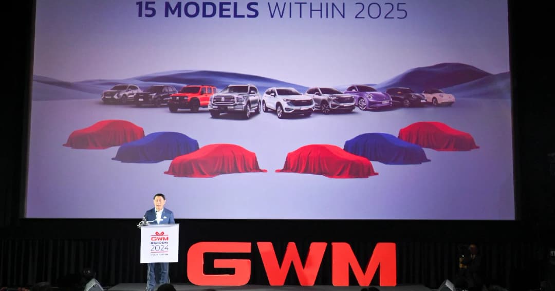 GWM ครบ 3 ปี ขายรถไป 9 รุ่น ปี 2024 จะมาใหม่อีก 3 รุ่น ตั้งยอดขาย 25,000 คัน