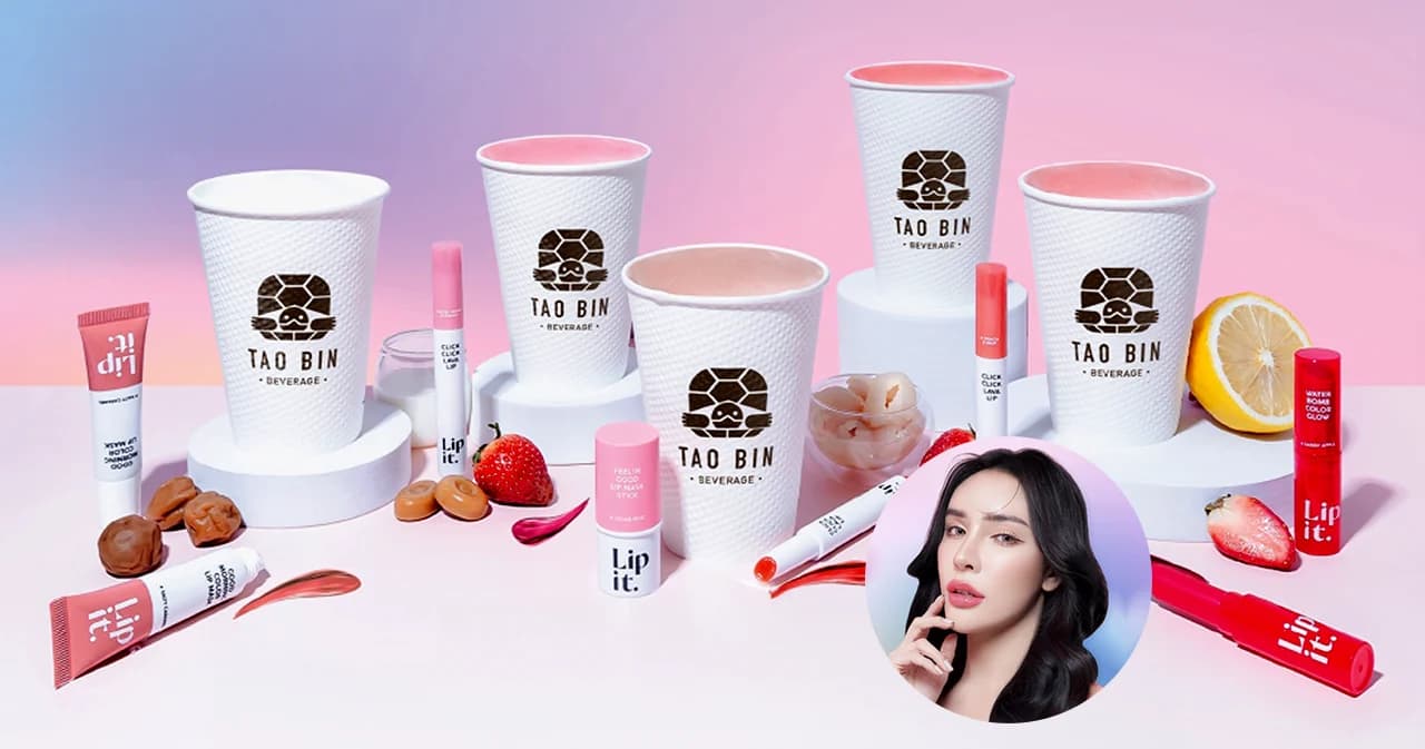 ใครเคยอยากกินลิปบ้าง!? เมนูพิเศษ ‘เครื่องดื่มหอมกลิ่นลิปสติก’ คอลแลประหว่าง เต่าบิน x Lip it ของนัทนิสา