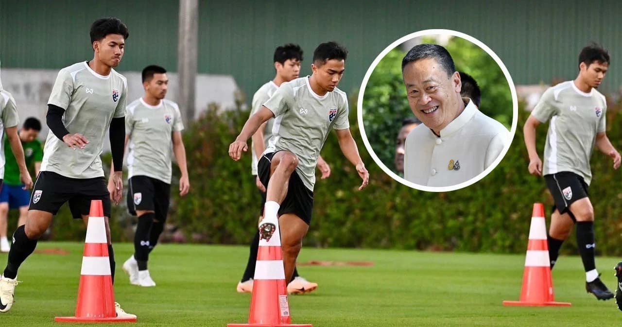 'เศรษฐา' ประกาศหนุนระดมทุน อัดฉีด 'ทีมชาติไทย' ดวล 'เกาหลีใต้' นัด 26 มี.ค. แต้มละ 3 ล้านบาท