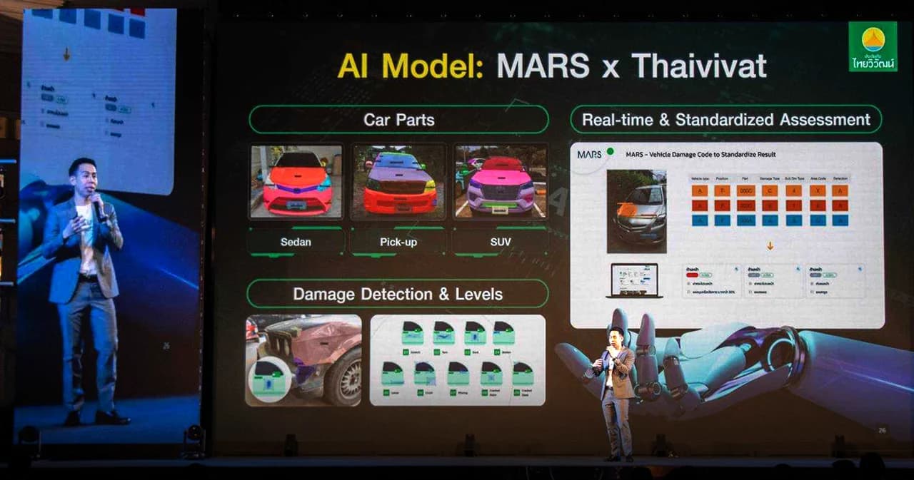 ‘ประกันภัยไทยวิวัฒน์’ ใช้ AI คำนวณเบี้ยประกัน วิเคราะห์ชิ้นส่วนบอกค่าซ่อม-เวลาเข้าอู่