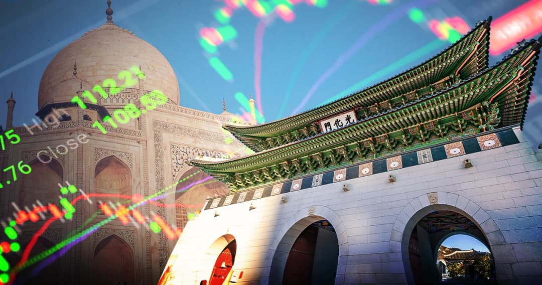 ครึ่งปีหลัง 2567 ตลาดหุ้นเกาหลีใต้-อินเดีย น่าลงทุนขึ้นแท่นจ่าฝูงเอเชีย