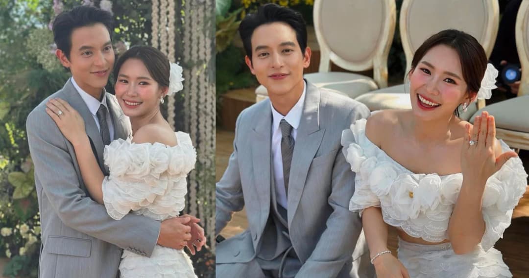 เจมส์ จิรายุ – โฟม ถือฤกษ์ดีจูงมือวิวาห์หวาน ท่ามกลางบรรยากาศสุดอบอุ่น