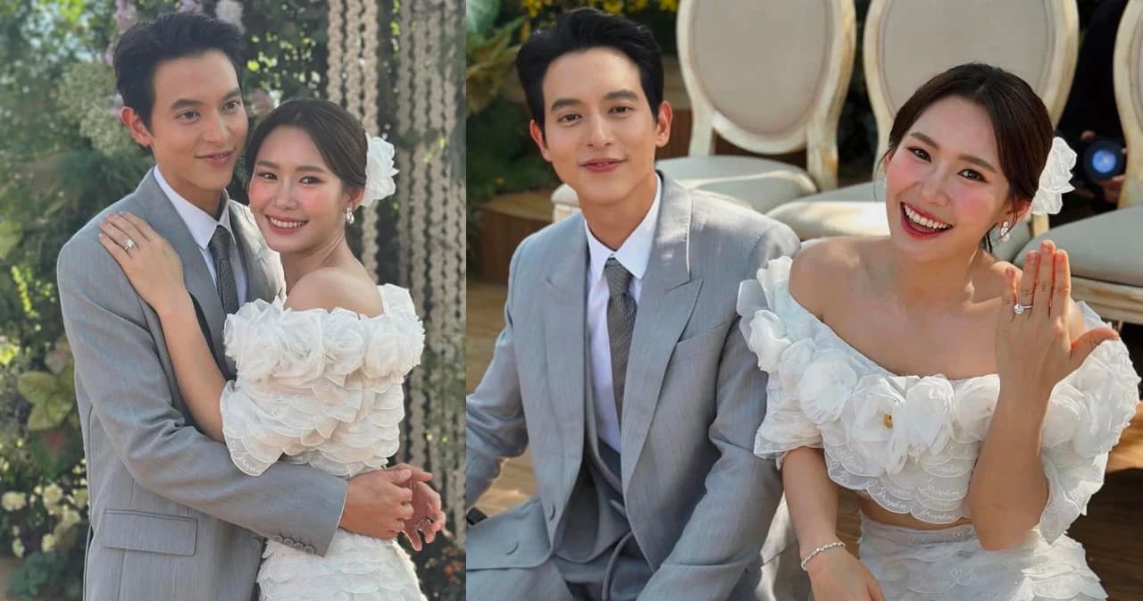 เจมส์ จิรายุ – โฟม ถือฤกษ์ดีจูงมือวิวาห์หวาน ท่ามกลางบรรยากาศสุดอบอุ่น