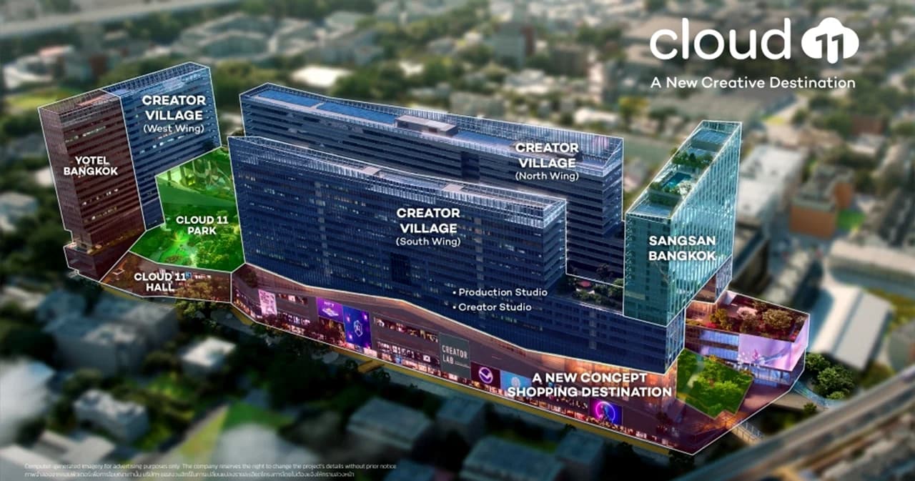 ส่องโครงการ ‘Cloud 11’ ย่านอ่อนนุช-อุดมสุข ฮับครีเอเตอร์ใหญ่สุดในเอเชีย คืบ 80% แล้ว เตรียมเปิดปลายปีนี้