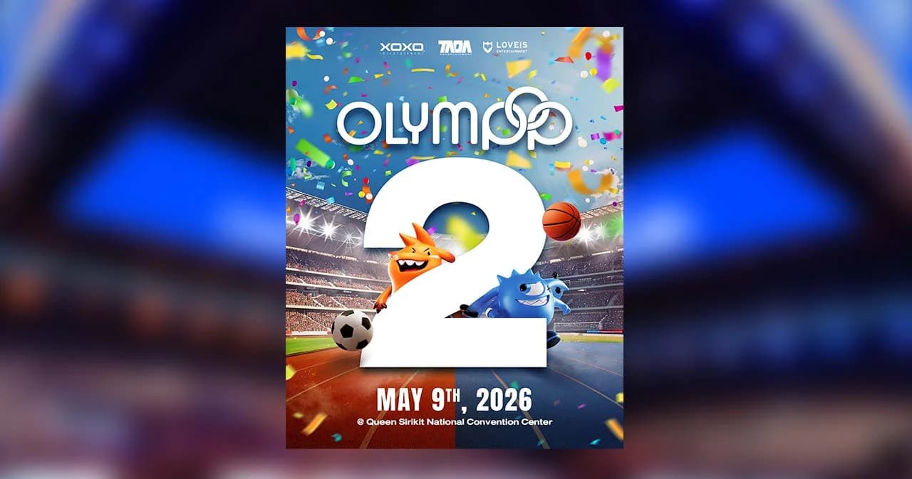 ปีหน้าเจอกัน! ‘OLYMPOP’ ประกาศปักหมุดในปฏิทิน พร้อมกลับมาเจอกัน ‘9 พ.ค. 2026’