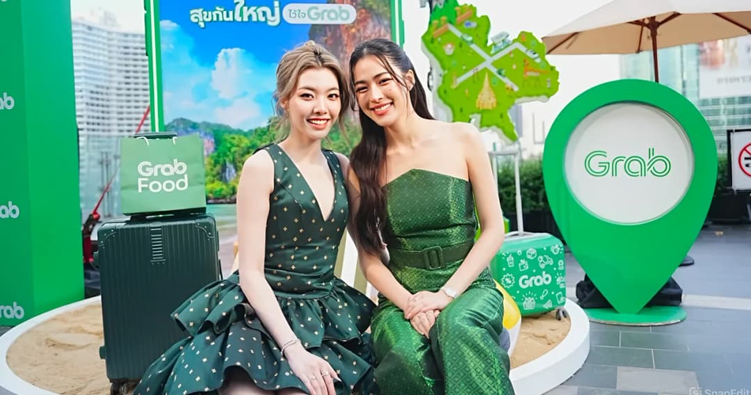 Grab x ททท.  ดึง ‘หลิง-ออม’ บูส บูส ท่องเที่ยวไทย