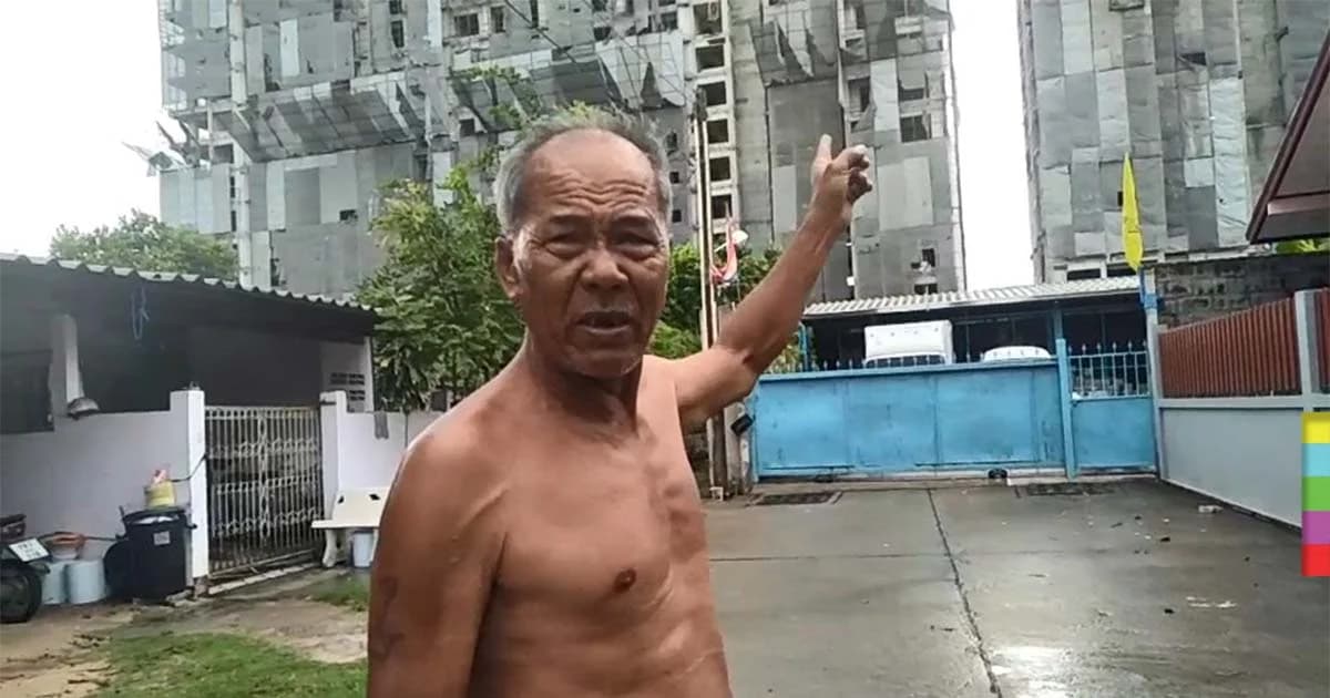 ชาวบ้านยังผวา ! เครนก่อสร้างคอนโดชื่อดัง หวั่นชิ้นส่วนหล่นใส่บ้านอีก