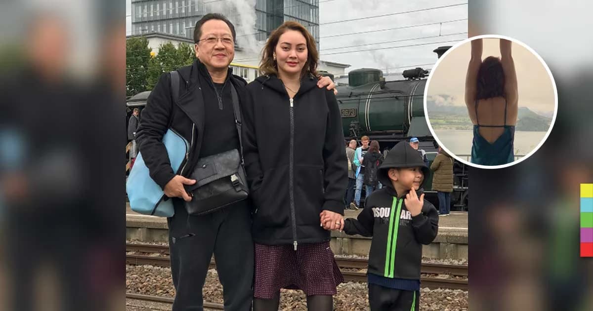 เซ็กซี่ไม่สร่าง !! “ตั๊ก” ควงเจ้าสัวไปยุโรปพร้อมน้องข้าวหอม เล่นโยคะอวดหุ่นสุดแซ่บ