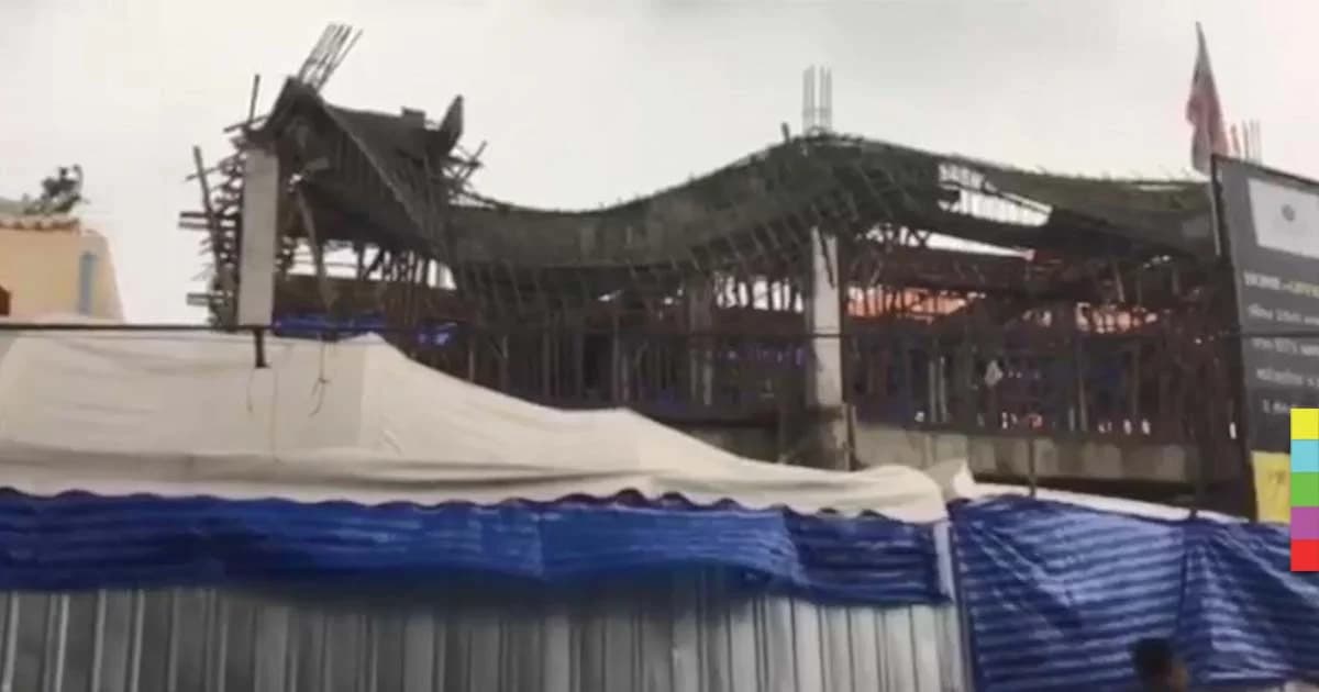 หวั่นถล่ม ! อาคารก่อสร้างโฮมออฟฟิศ ย่านภาษีเจริญ ทรุดตัว