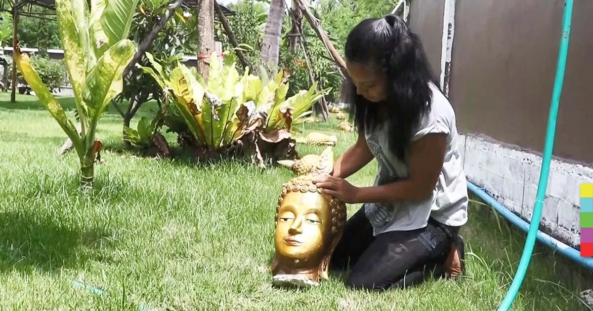 ยอมรื้อแล้ว ! เศียรพระพุทธรูปแต่งรั้วบ้าน เจ้าของเผยชื่นชอบพุทธศิลป์ ไม่คิดลบหลู่ศาสนา
