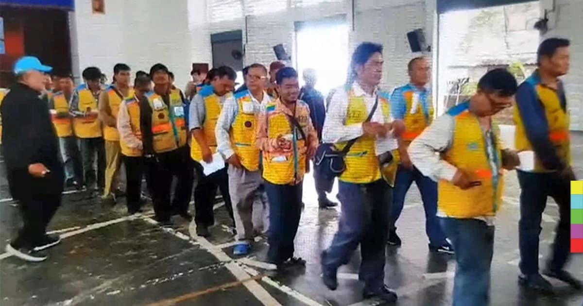 วิน จยย.รับจ้างย่านพระประแดง กว่า 200 คน พร้อมใจลงทะเบียนจิตอาสา