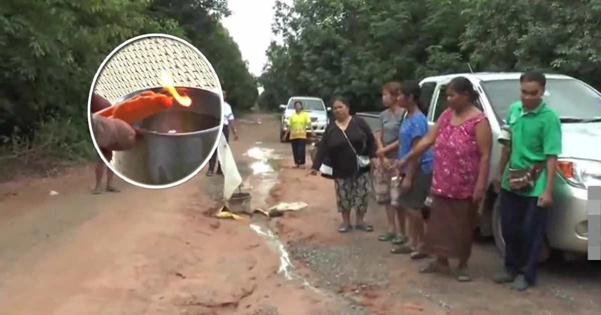 ชาวบ้านถามร่างทรง “เมื่อไหร่จะได้ถนน”