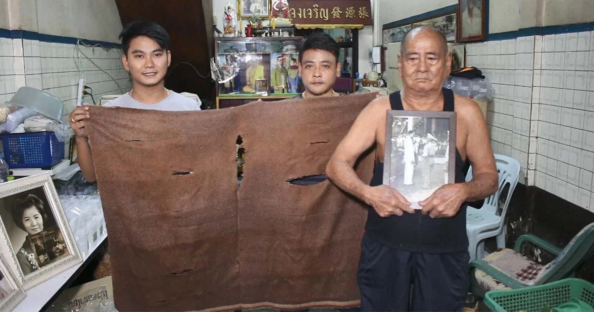 หนุ่มบ้านโป่ง เก็บรักษาผ้าห่มพระราชทานจาก ในหลวง ร.9 เผยเป็นสมบัติล้ำค่า