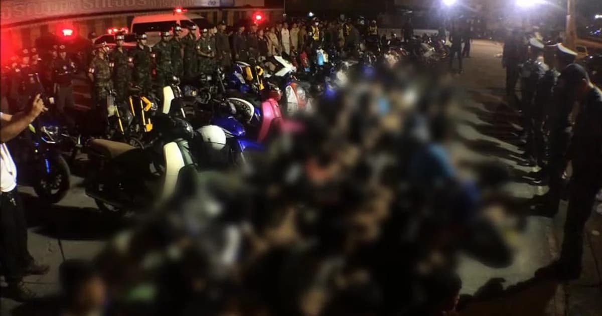 จนท. ร่วมปฏิบัติการปิดเมืองอยุธยา สกัดเด็กแว้นซิ่ง จยย. กว่า 40 คัน