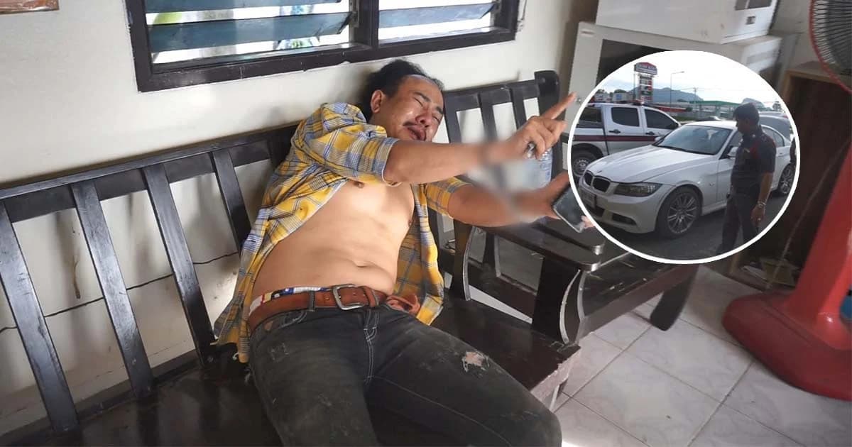 หนีไม่รอด ! หนุ่มเซียนพระควงพริตตี้ดังซิ่งบีเอ็มหรู แหกด่าน ชนรถ ตร.