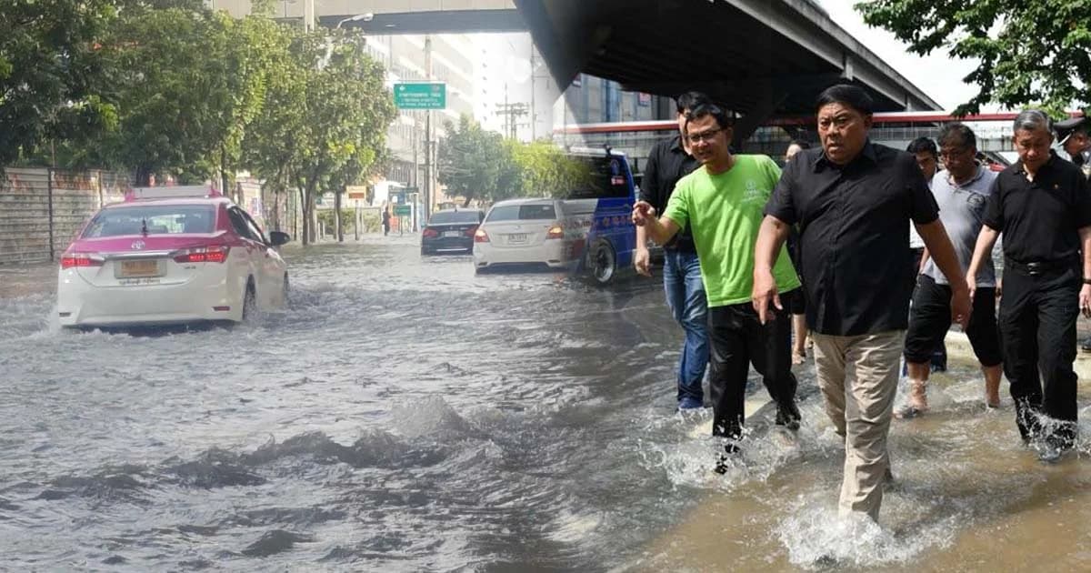 อัศวิน ปัดปิดคลองแสนแสบทำน้ำท่วมกรุง วันนี้กทม.ฝนตกร้อยละ 60