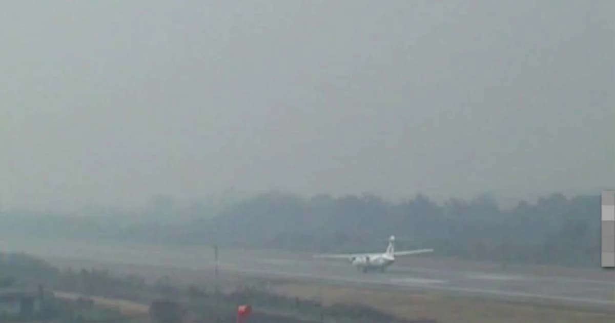 เมฆฝนหนาทึบ เครื่องบินลงลำปางไม่ได้ ร่อนจอดเชียงใหม่รอฟ้าเปิด