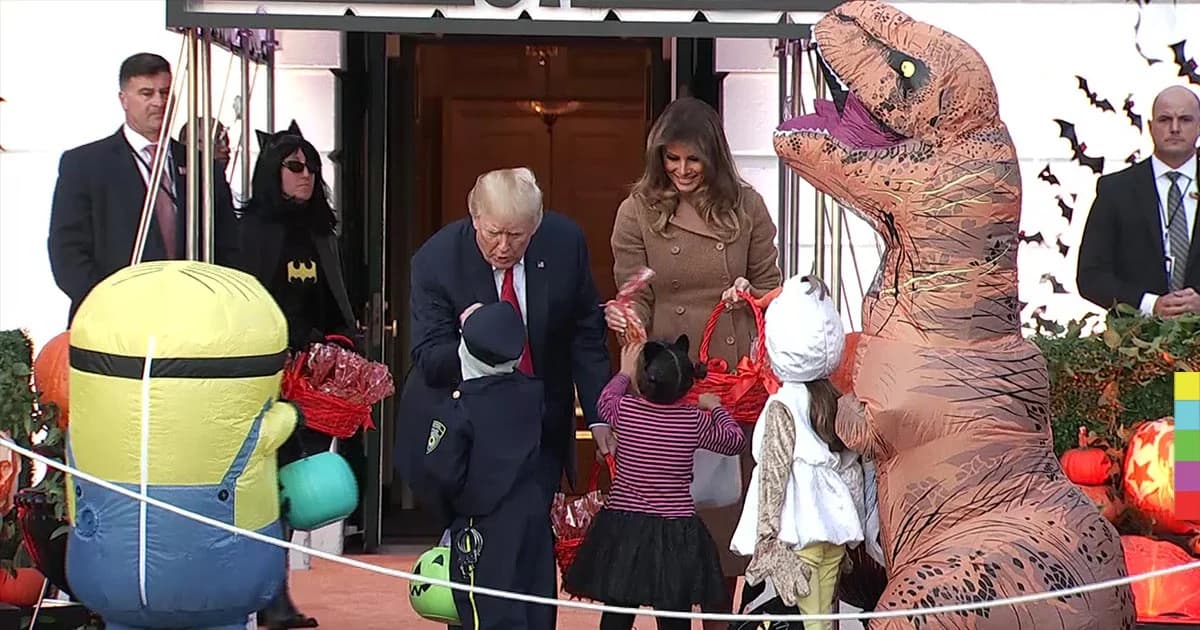 “ทรัมป์” เปิดทำเนียบขาวฉลองฮาโลวีน