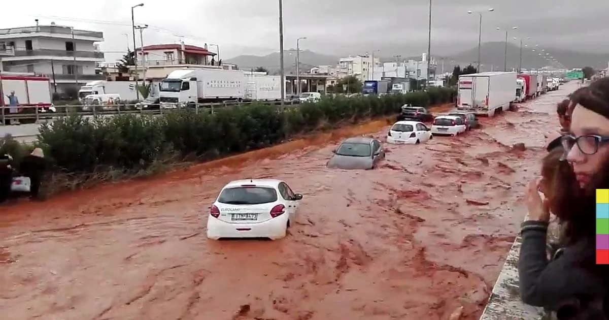 น้ำท่วมกรุงเอเธนส์วิกฤติ! พบผู้เสียชีวิตอย่างน้อย 14 คน