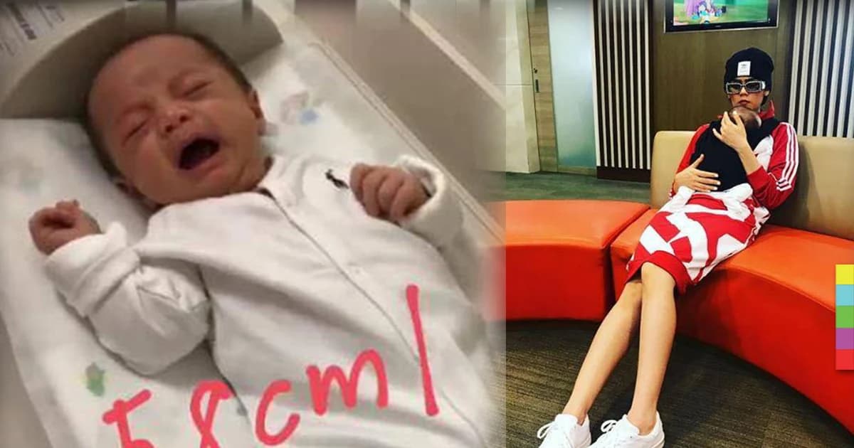 “ชมพู่ อารยา” อุ้มแฝดตี๋ตรวจสุขภาพวัดส่วนสูง น้องพายุสูงกว่าพี่สายฟ้า