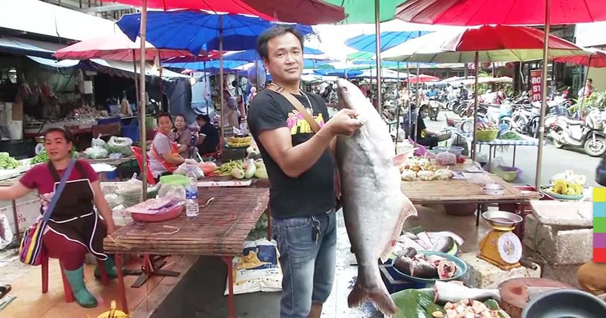 จับปลาหลากชนิดเป็นล่ำเป็นสัน หลังเขื่อนอุบลรัตน์ลดการระบายน้ำ