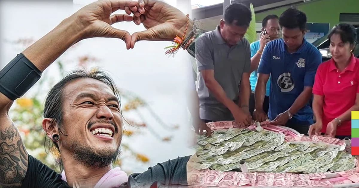 ชาวบางสะพาน นำเงินบริจาคมานับเตรียมส่งมอบให้ “ตูน”