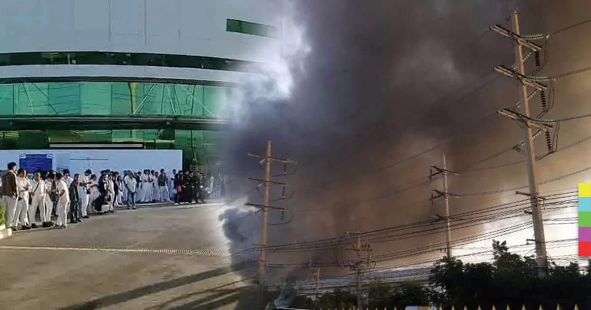 ไฟไหม้โรงงานในนิคมฯนวนคร จนท.เร่งคุมเพลิง