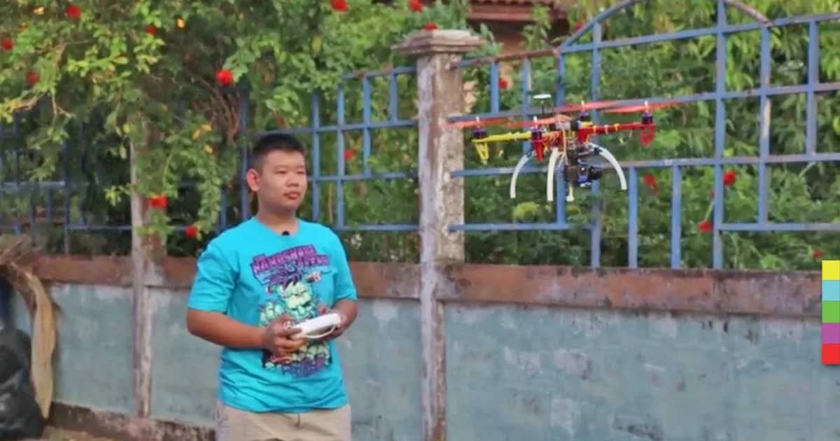 ด.ช. อายุ 13 ผลิตโดรนใช้เอง วางแผนต่อยอดใช้ภาคการเกษตรและท่องเที่ยวในอนาคต