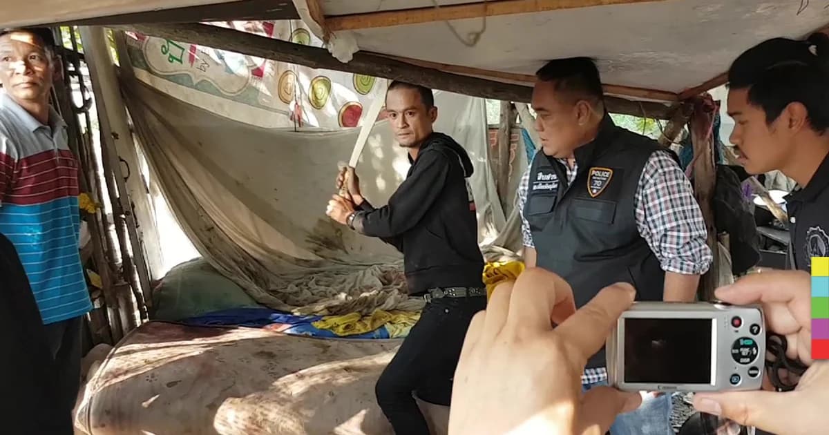 รวบไอ้แกะคนร้าย ใช้มีดฟันลุงวัย 55 ปี ตายคาเพิงริมถนน