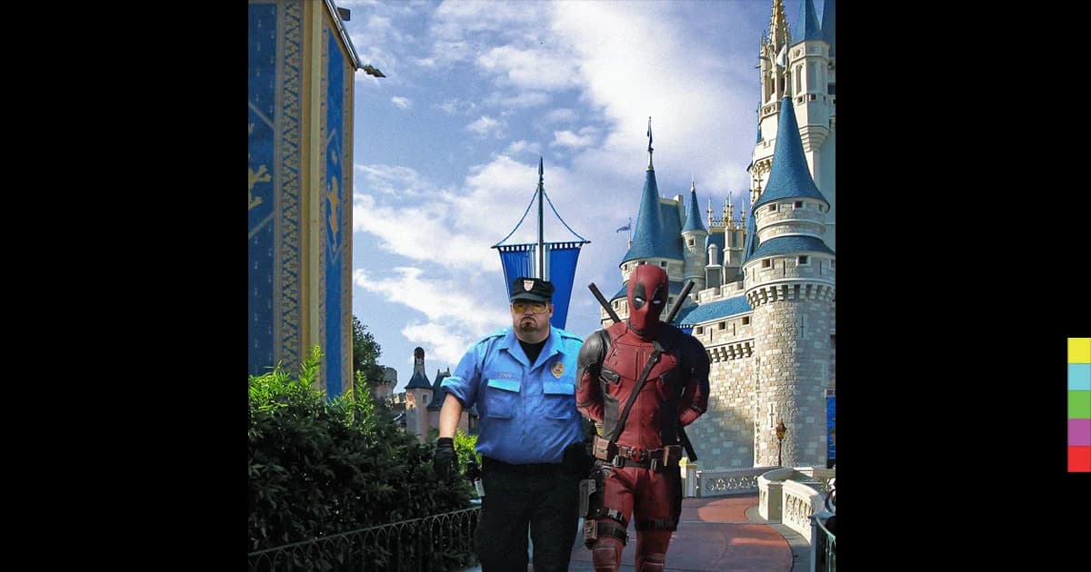 สุดกวน ! ‘ไรอัน เรย์โนลด์’ เผยภาพ Deadpool ถูกจับใน ‘ดิสนีย์แลนด์’
