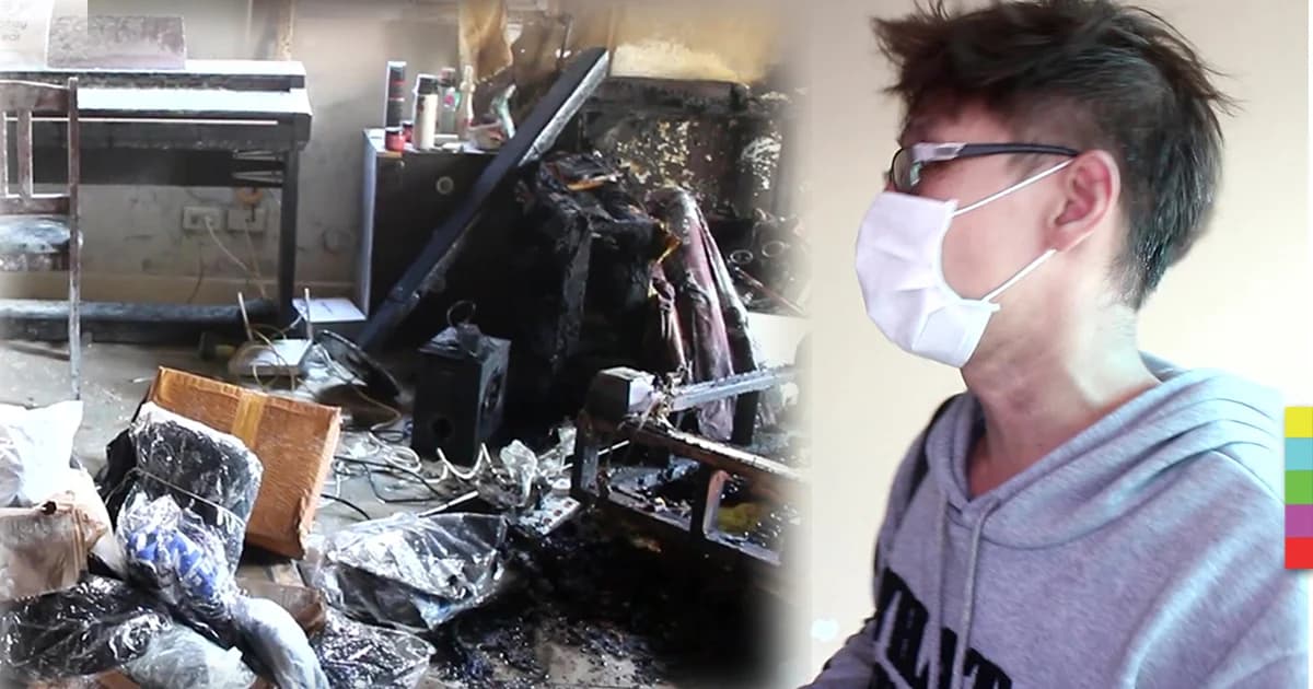 เกือบวอดทั้งหลัง! ชาร์จโทรศัพท์ทิ้งไว้บนโซฟา โชคดีเพื่อนบ้านเรียกรถดับเพลิงทัน