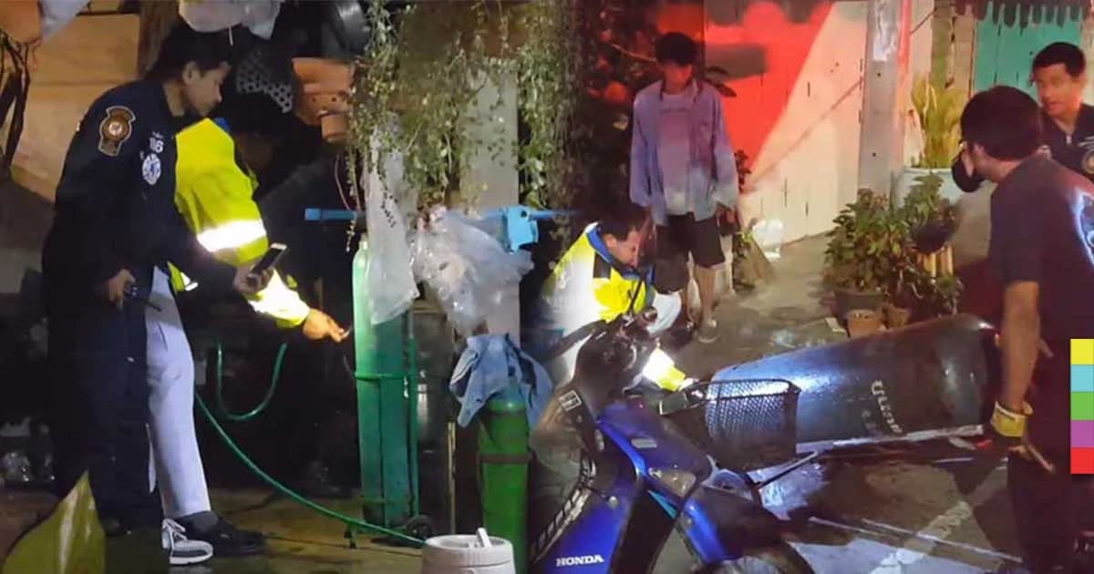 หวิดบึ้ม! แก๊ส 48 กก.รั่ว ส่งกลิ่นฟุ้งไปทั้งหมู่บ้าน