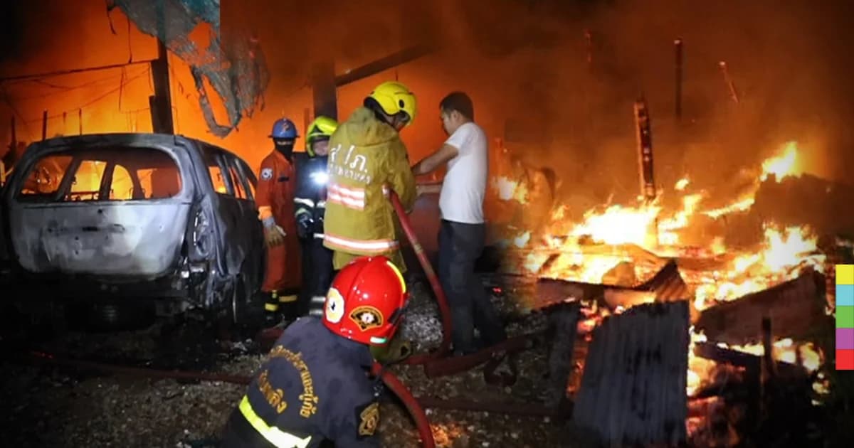 ไฟไหม้กลางดึก ชาวชุมชนจรัญฯ78 หนีตายโกลาหล