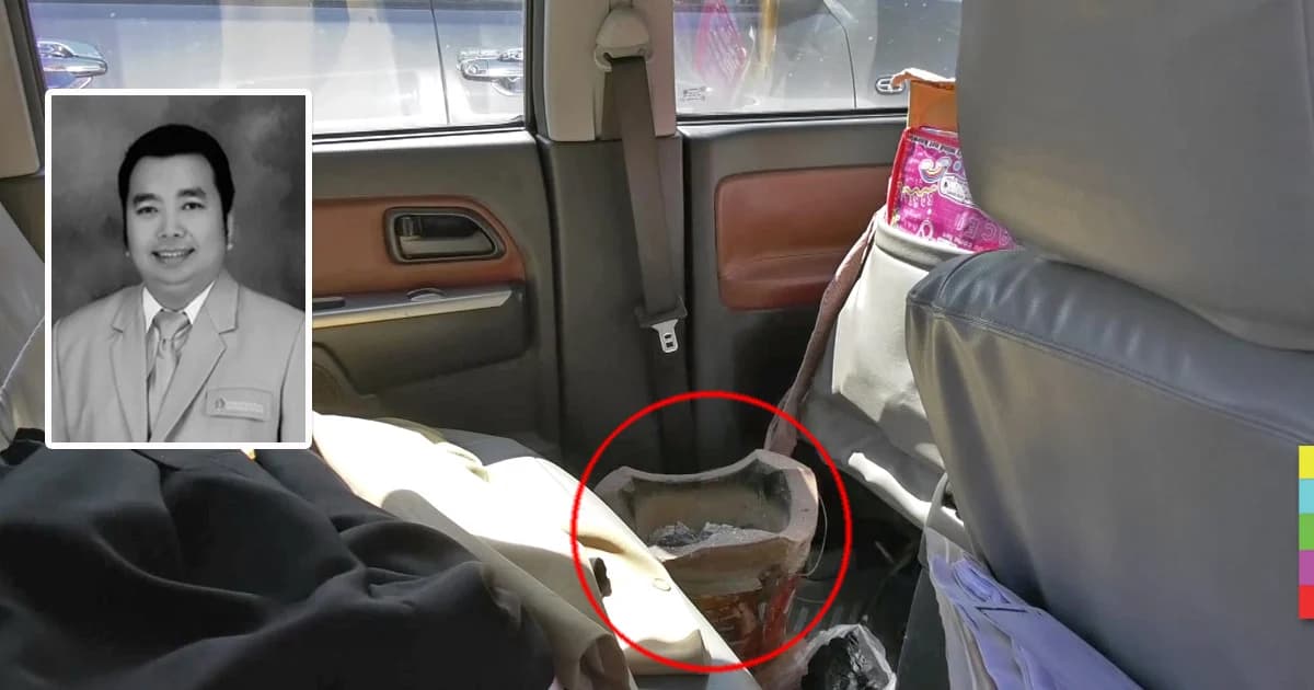 จุดเตาถ่านในรถกระบะ คณบดี มรภ.ศรีสะเกษ ดับคารถ